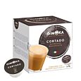 Gimoka Cortado Espresso Macchiato pakke og kapsel til Dolce Gusto