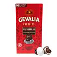 Gevalia Espresso 10 Intenso package and capsule for NespressoÂ®