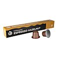 Kaffekapslen Espresso Hazelnut Premium pakke og kapsel til Nespresso
