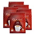 5 pakker med Kaffekapslen Classic Extra Large til Senseo