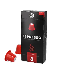 Kaffekapslen Espresso package and capsule for NespressoÂ®