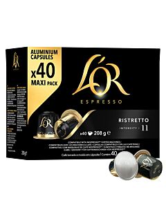 L'OR Ristretto 40 pakke og kapsel til Nespresso
