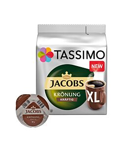 Jacobs Krönung Kräftig XL pakke og kapsel til Tassimo
