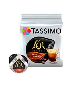L'OR Lungo Colombia pakke og kapsel til Tassimo
