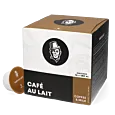 Kaffekapslen CafÃ© Au Lait package and capsule for Dolce Gusto