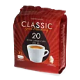 Kaffekapslen Classic 20 package and pods for Senseo