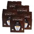5 pakker med Kaffekapslen Strong Medium til Senseo