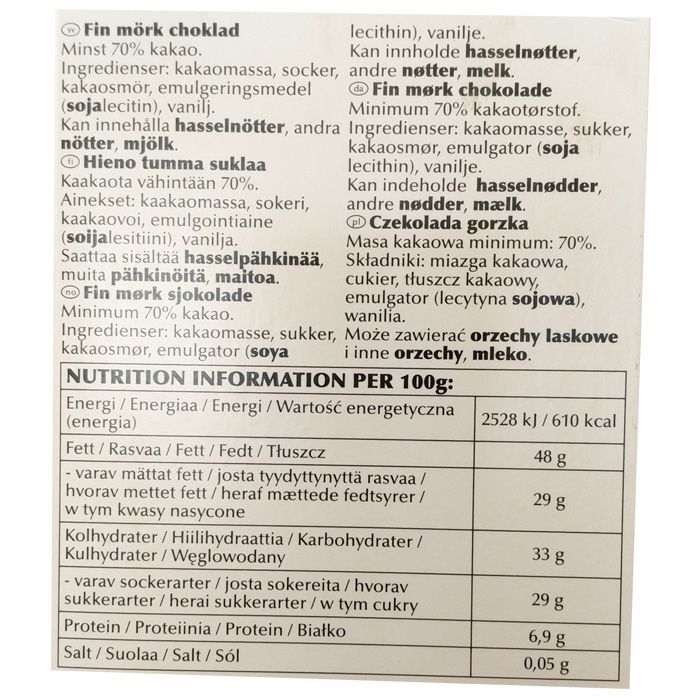 Lindt\u002070\u0025\u0020Kakao\u0020Mild