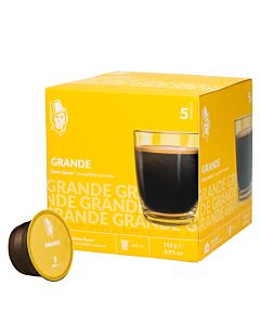 Kaffekapslen Grande pakke og kapsel til Dolce Gusto
