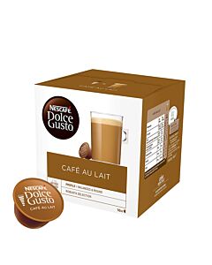 NescafÃ© CafÃ© au Lait package and capsule for Dolce Gusto