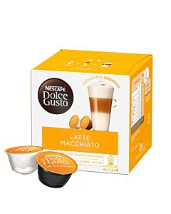 NescafÃ© Latte Macchiato package and capsule for Dolce Gusto
