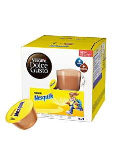 NescafÃ© Nesquik package and capsule for Dolce Gusto