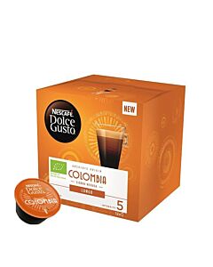 NescafÃ© Colombia Lungo package and capsule for Dolce Gusto