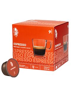 Kaffekapslen Espresso pakke og kapsel til Dolce Gusto
