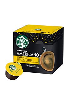 Starbucks Sunny Day Blend Americano pakke og kapsel til Dolce Gusto

