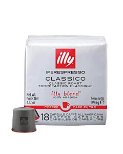 illy Classico Americano pakke og kapsel til iperespresso
