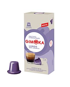 Gimoka Lungo pakke og kapsel til Nespresso
