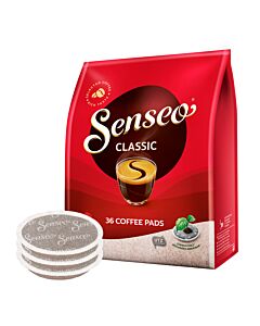 Senseo Classic Medium Cup package and pods for Senseo