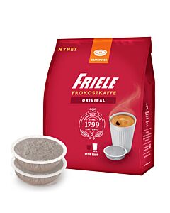 Friele Frokostkaffe Large Cup package and pods for Senseo