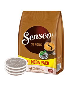 Senseo Strong XXL Mega Pack package and pods for Senseo