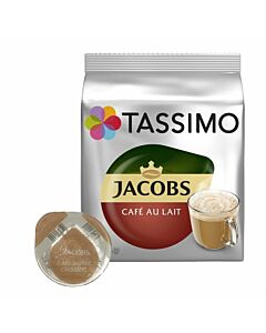 Jacobs CafÃ© au Lait package and capsule for Tassimo