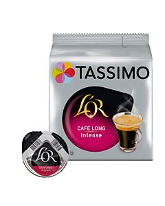 L'OR CafÃ© Long Intense package and capsule for Tassimo