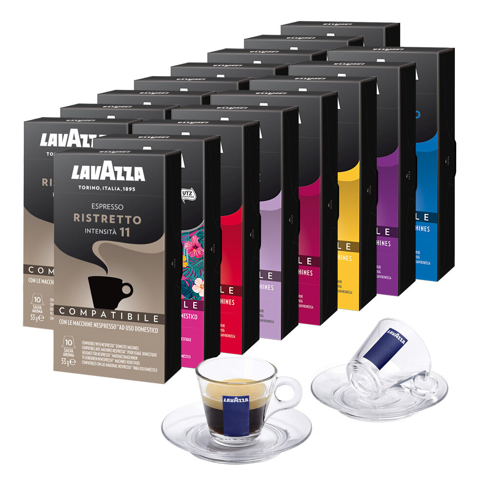 Lavazza\u0020Startpakke\u0020\u002B\u0020Glas\u0020til\u0020Nespresso\u00AE